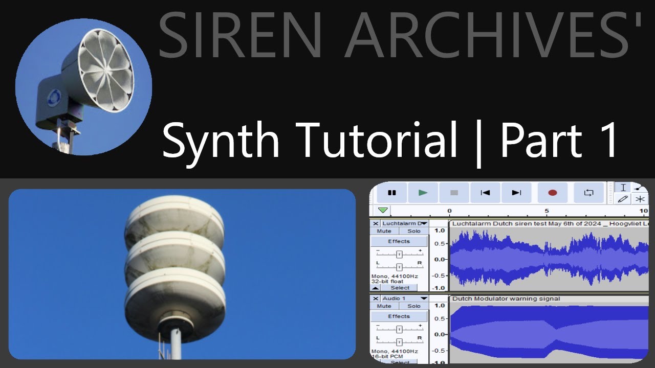 TUTORIAL: How to make accurate siren synths using Audacity | Part 1