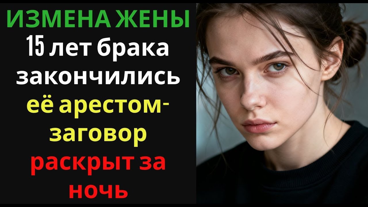 ИЗМЕНА ЖЕНЫ 15 лет брака закончились её арестом  заговор раскрыт за ночь