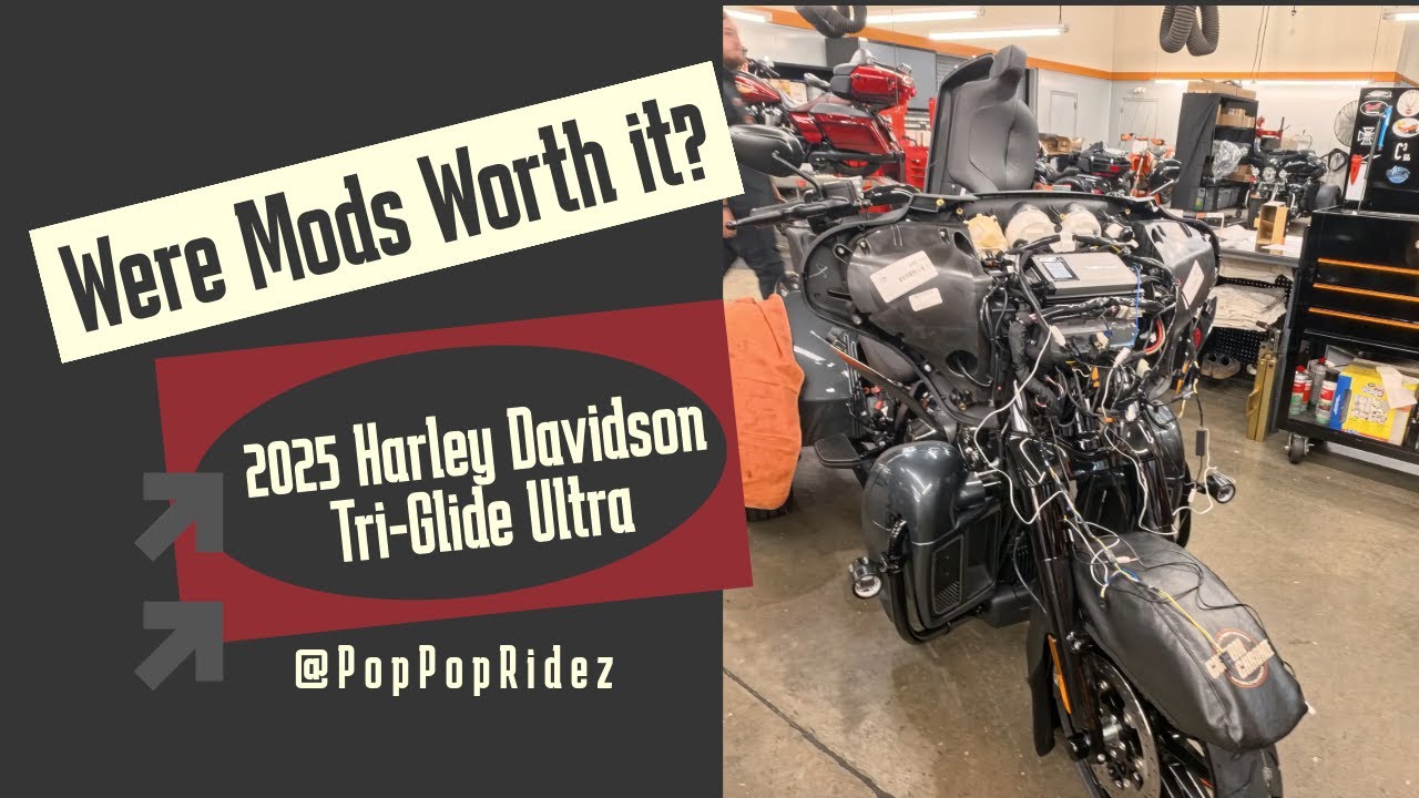 2025 Harley Davidson Tri-Glide Ultra.  Were mods worth it!?