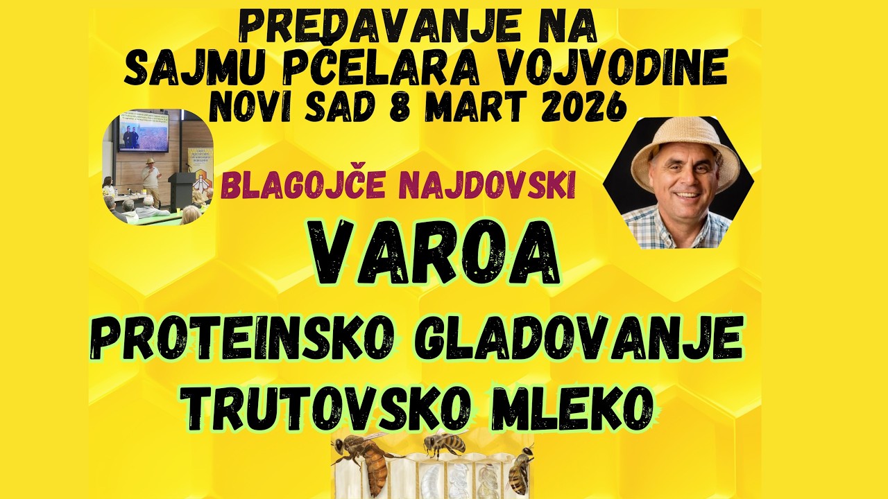 Blagojče  Najdovski Varoa trutovsko mleko i proteinsko gladovnje '   Sajam pčelara vojvodine 2026