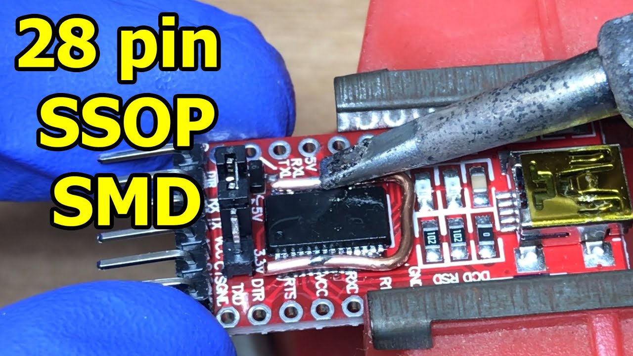 Удаление поддельной микросхемы FT232 SMD без паяльной станции с горячим воздухом &mdash; полезный совет...