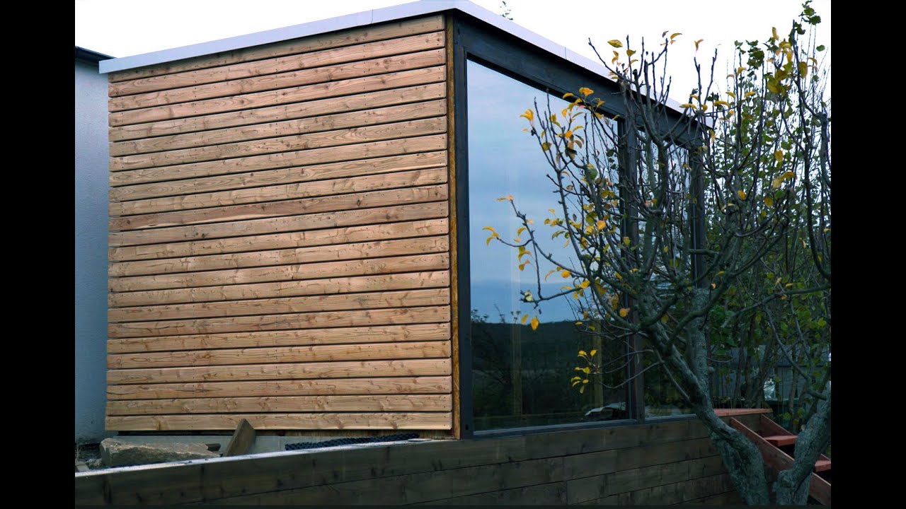Luxury modern outdoor sauna DIY project - part 04