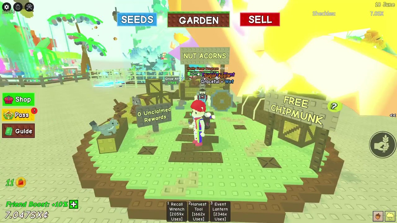 Nutty Fever - Grow a Garden - Live