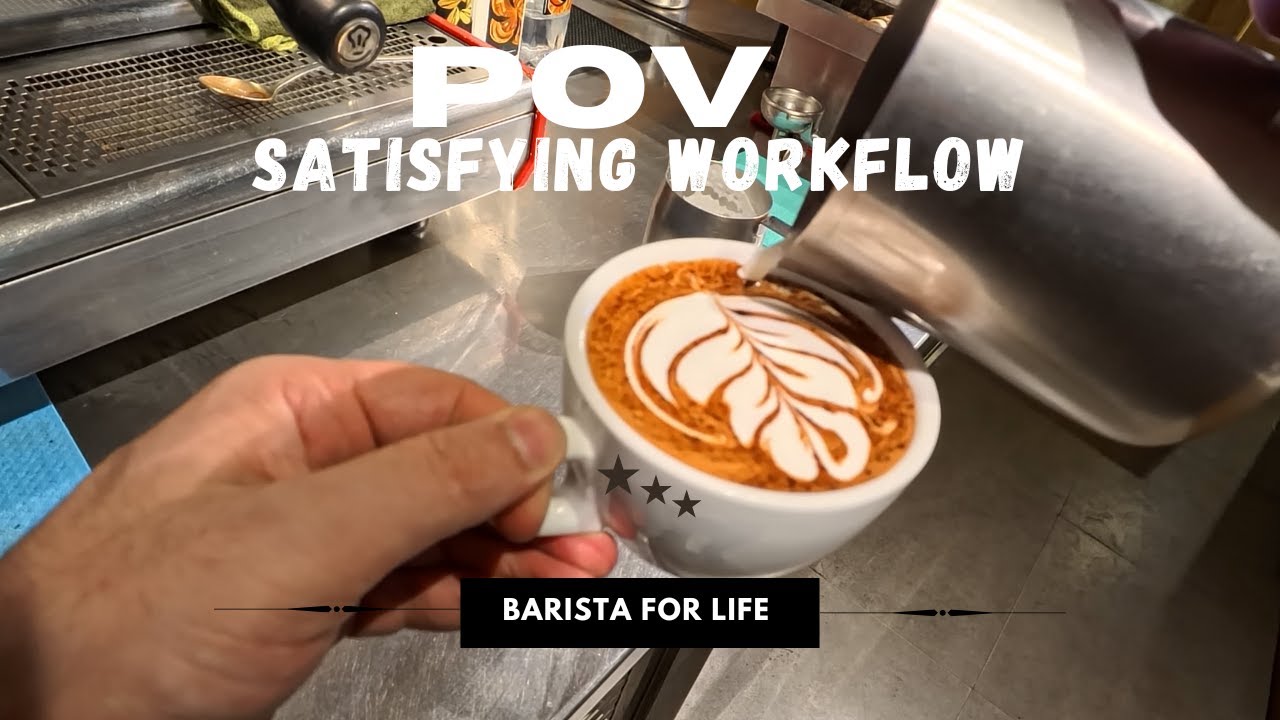 POV Satisfying Barista's work || cafe vlog || An Indian Barista