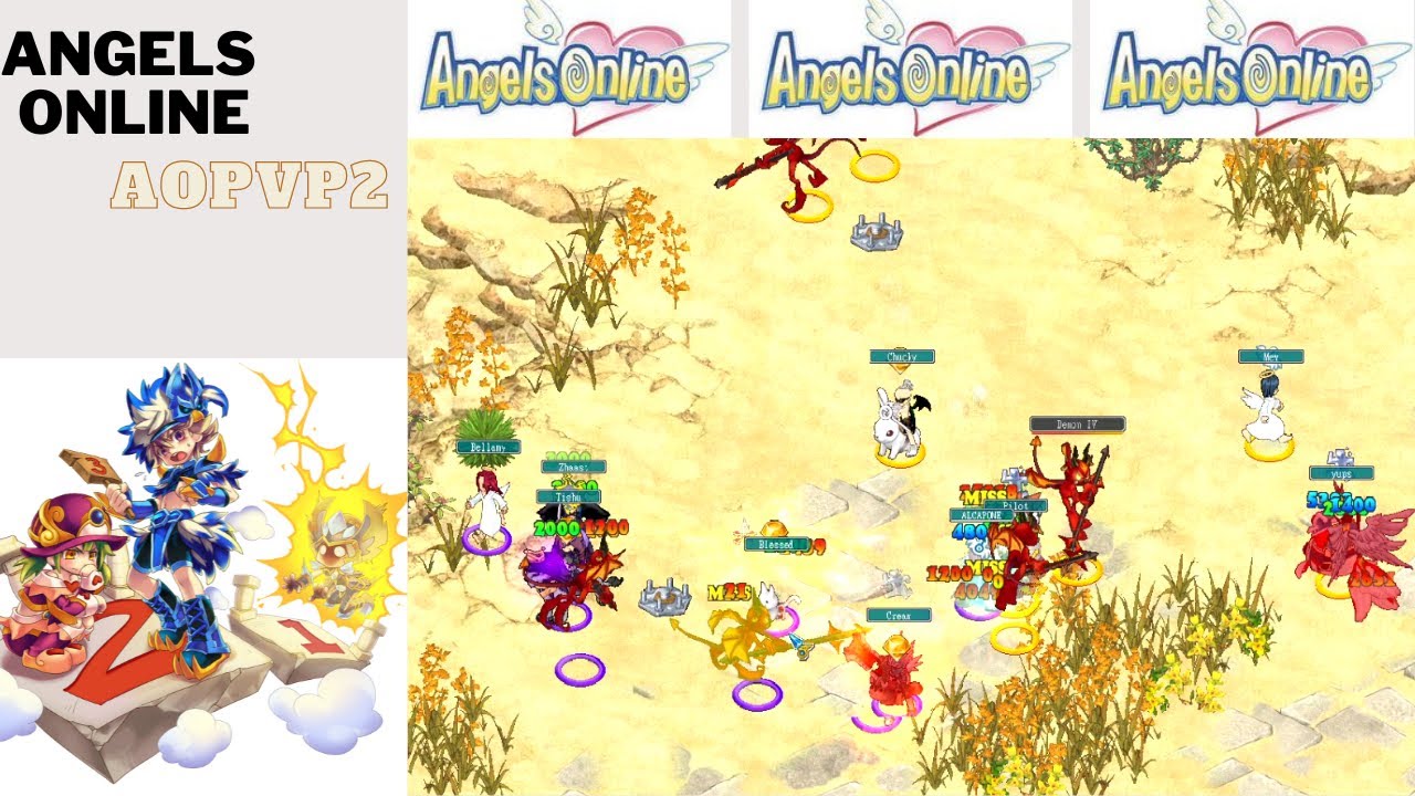 ANGELS ONLINE AOPVP | NON STOP FIGHT AT THORN WASTELAND
