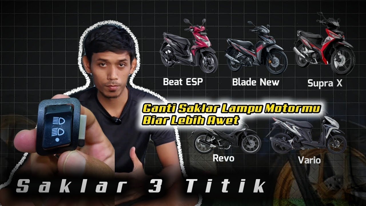 Saklar Motor 3 Mode Buat Lampu Motormu Lebih Awet