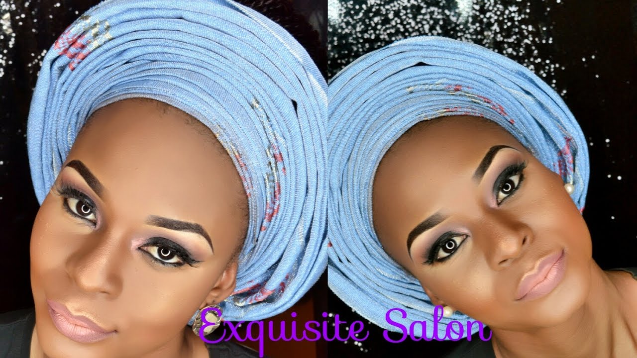 HOW To Tie Infinity Pleat Round Gele Like A Pro/ Asoke Gele for Nigeria Wedding / Beauty Hauljj