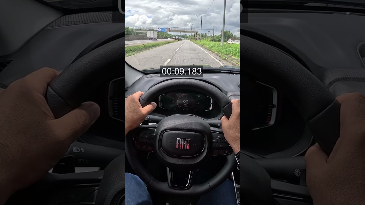 Toro Volcano Flex 2025 no teste de 0 a 100 #fiattoro #fiat #camionete