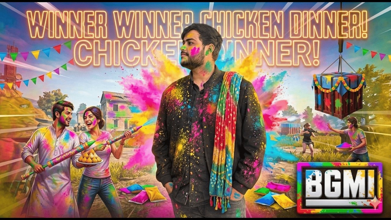 🎉 “Rang Lagao Ya Knock Khao! HOLI SPECIAL ” #Holi #HoliLiveStream #BGMIHoliEvent #RangonKaRumble