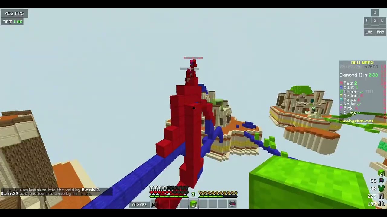 Hypixel Bedwars Gameplay  1.8.9