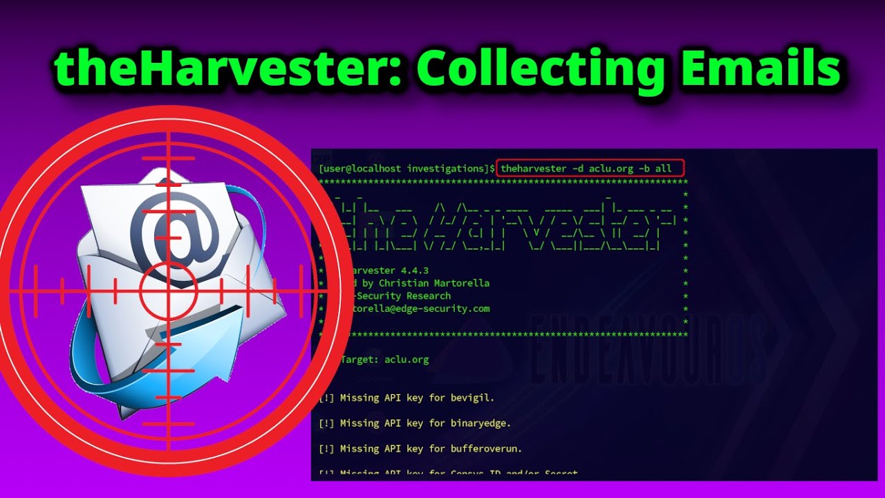OSINT: Gathering Emails With theHarvester
