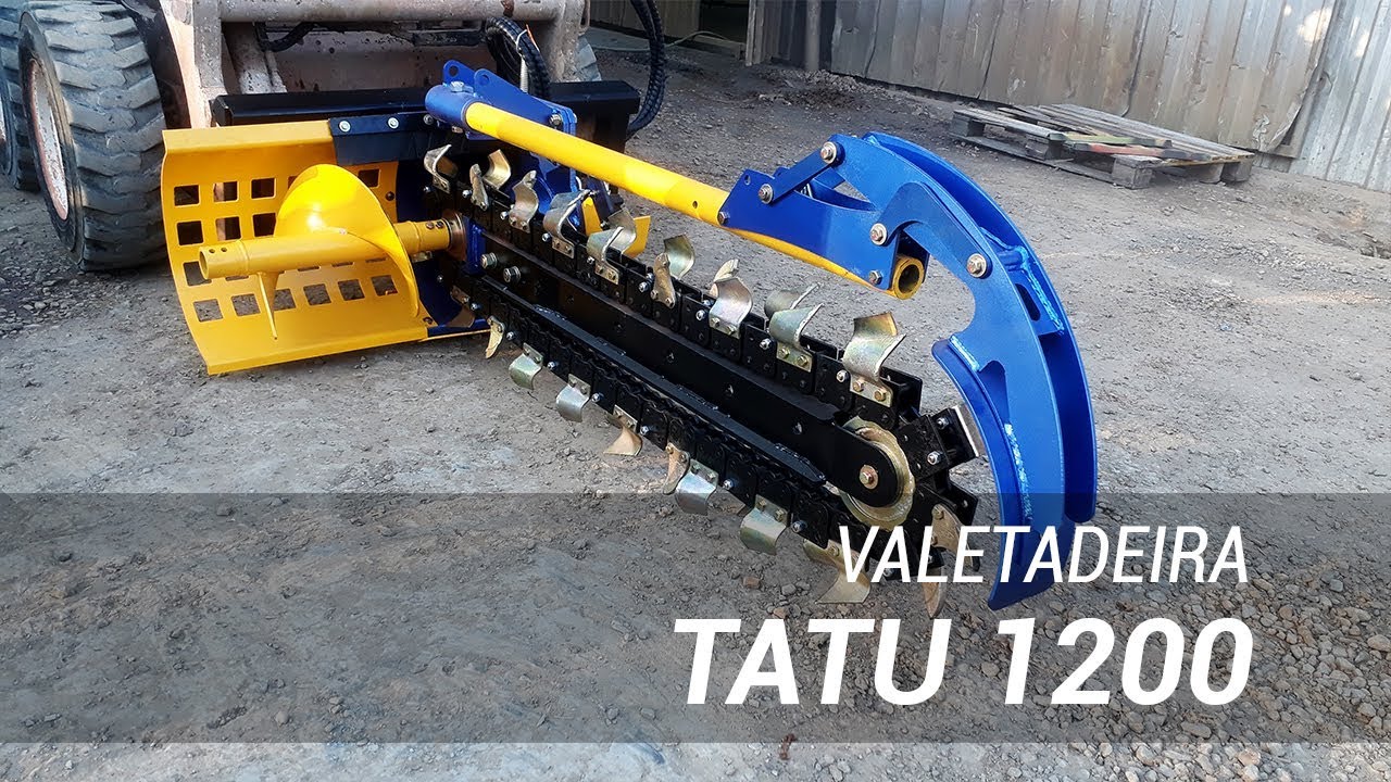 Valetadeira acoplada a carregadeira Tatu 1200