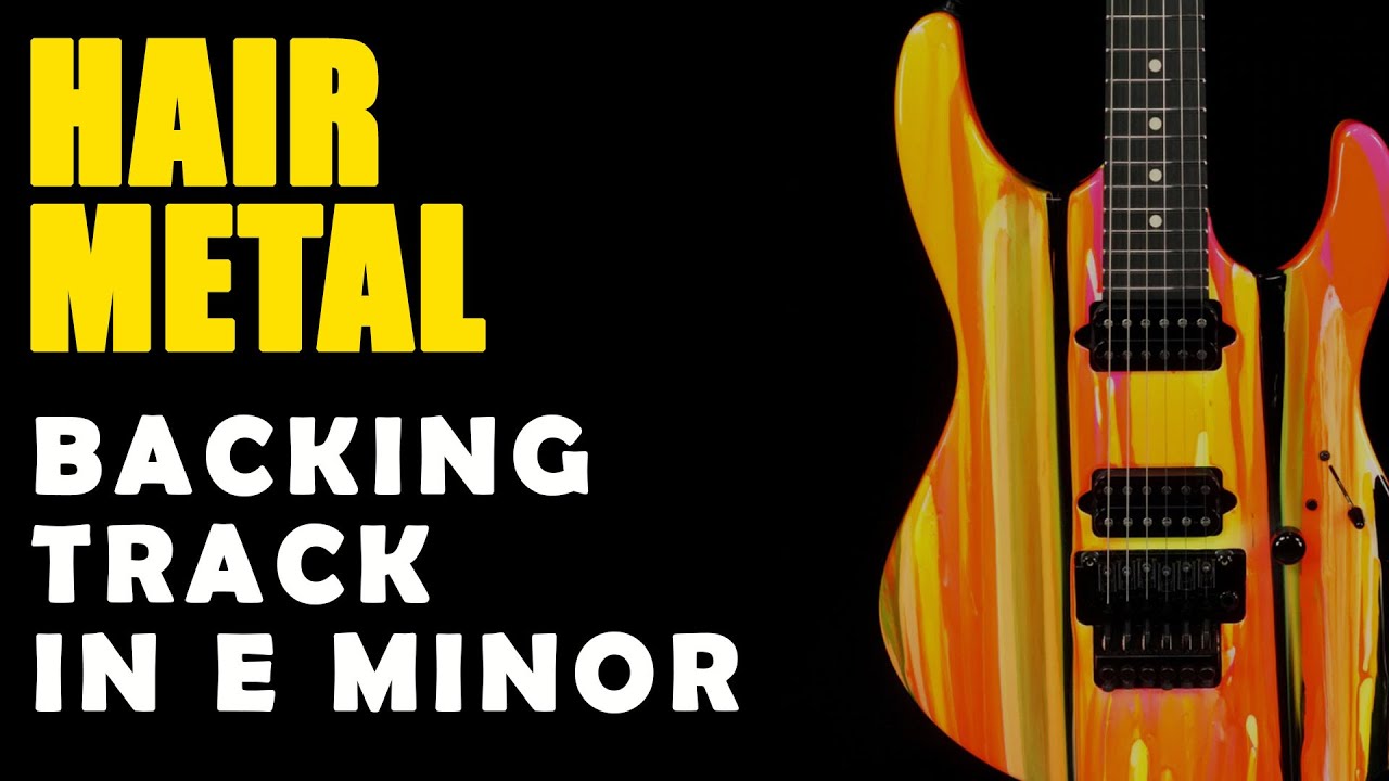 Hair Metal Backing Track in E Minor - Easy Jam Tracks