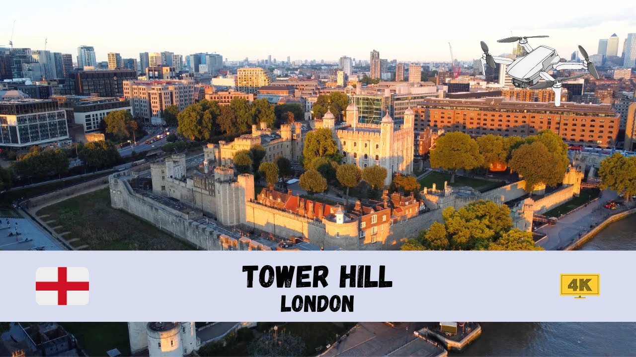 [4K] 🇬🇧 Tower Hill, London - by drone 🇬🇧