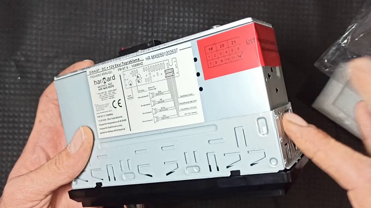 HARWARD HR-MX605 OTO TEYP İNCEMELE VİDEOSU DOKUNMATİK EKRAN