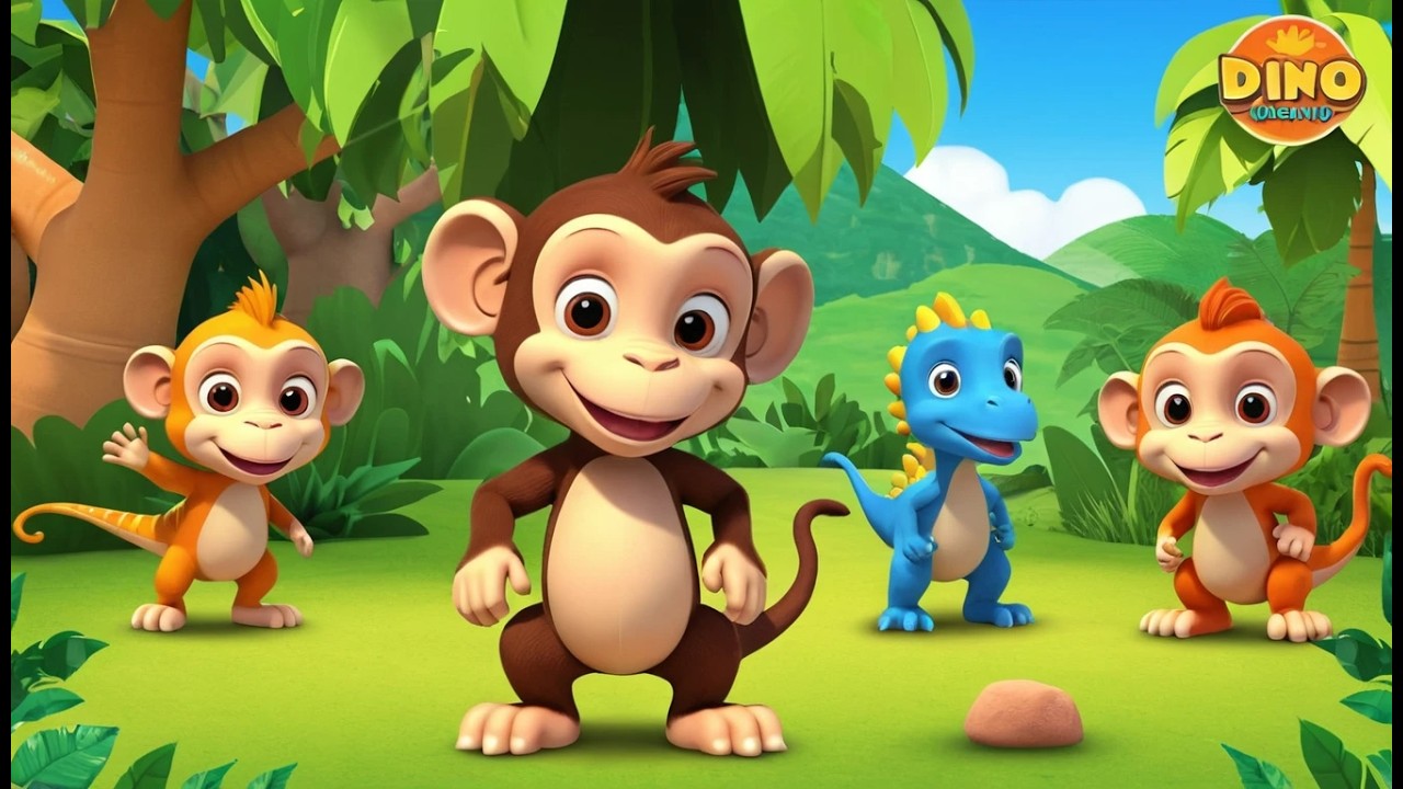 Le singe va au pays des dinosaures