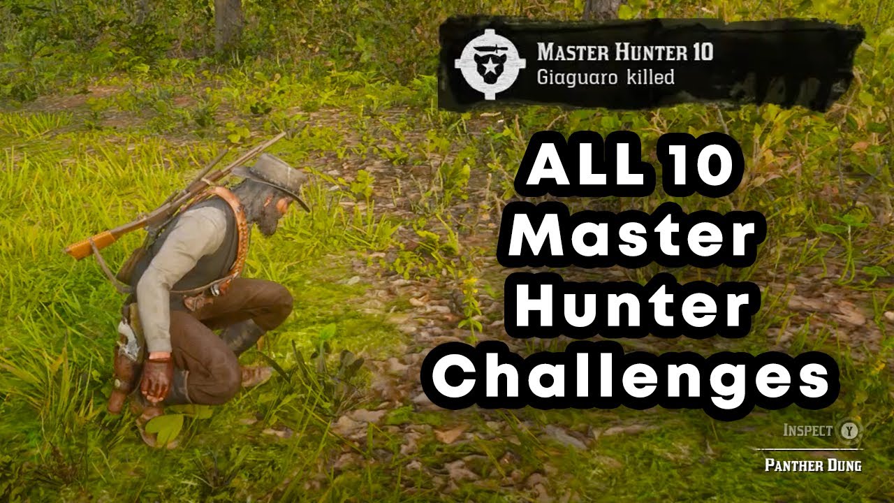 RDR2: All 10 Master Hunter Challenges. Quick Easy Guide