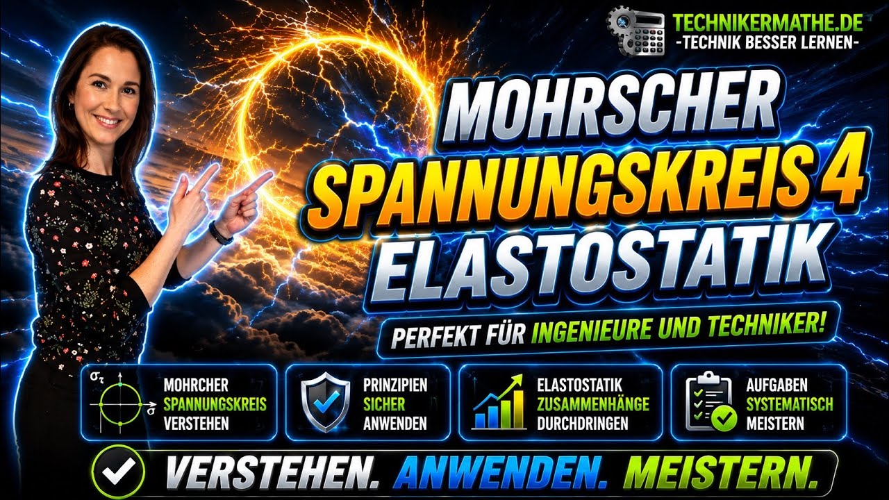 Mohrscher Spannungskreis | Hauptrichtungen | Teil 4 | Festigkeitslehre - Optimal für Techniker!