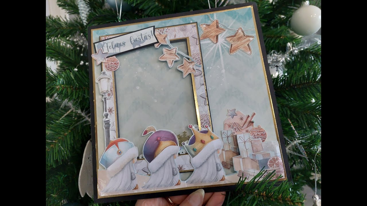 TUTORIAL TARJETA NAVIDEÑA POP-UP CHRISTMAS GNOMES