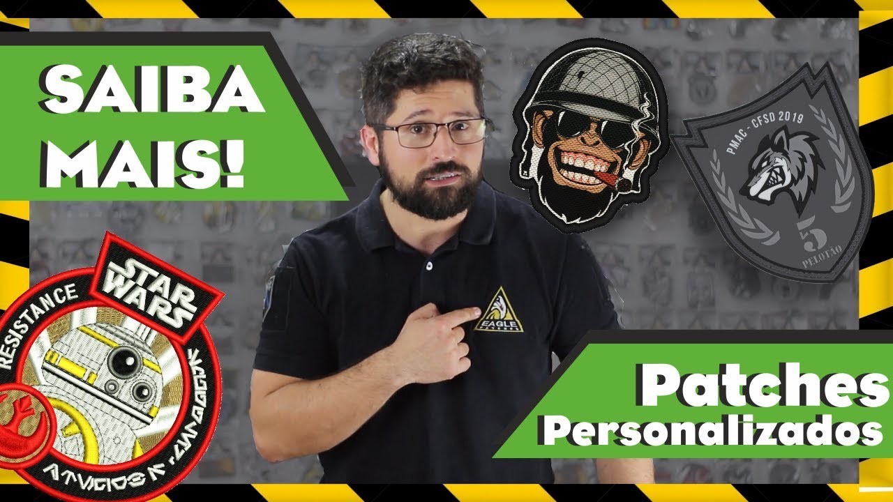 Conhecendo a categoria personalizados  do site Eagle Patches