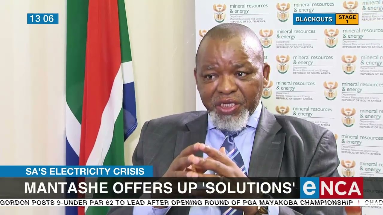 SA's electricity crisis | Mantashe offers up 'solutions'
