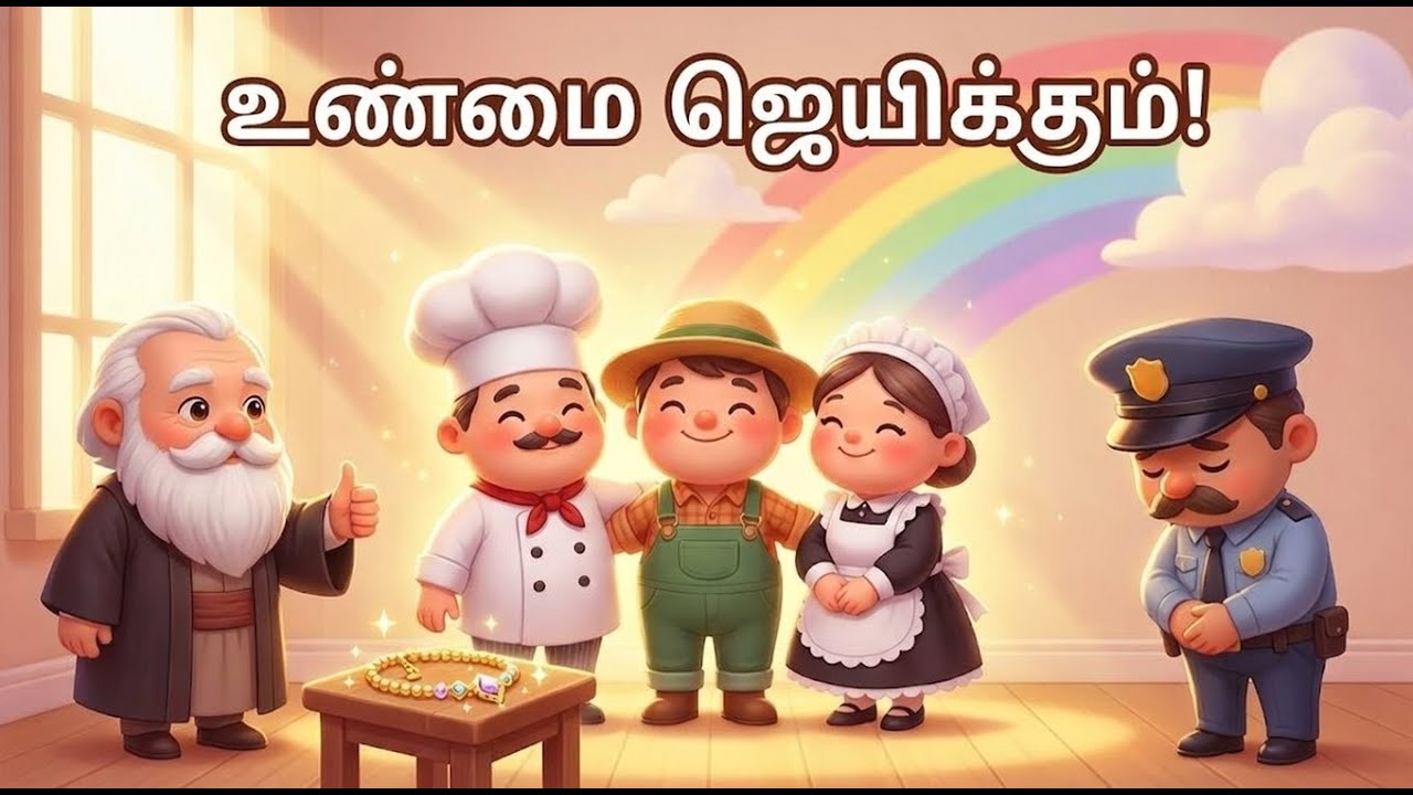 உண்மை ஜெயிக்கும்! 🌟 | புத்திசாலி நீதிபதி கதை | குழந்தைகளுக்கான நல்ல பழக்கம்
