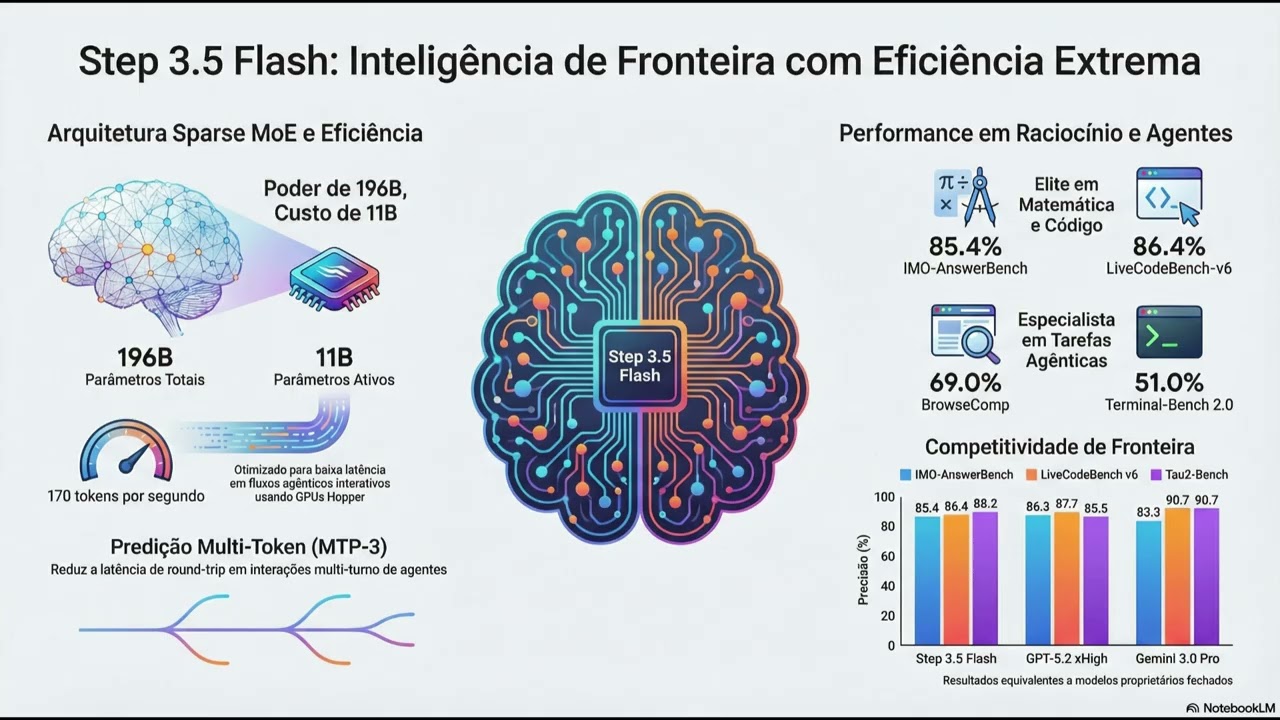 Como um MoE de 11B ativos chega perto do topo
