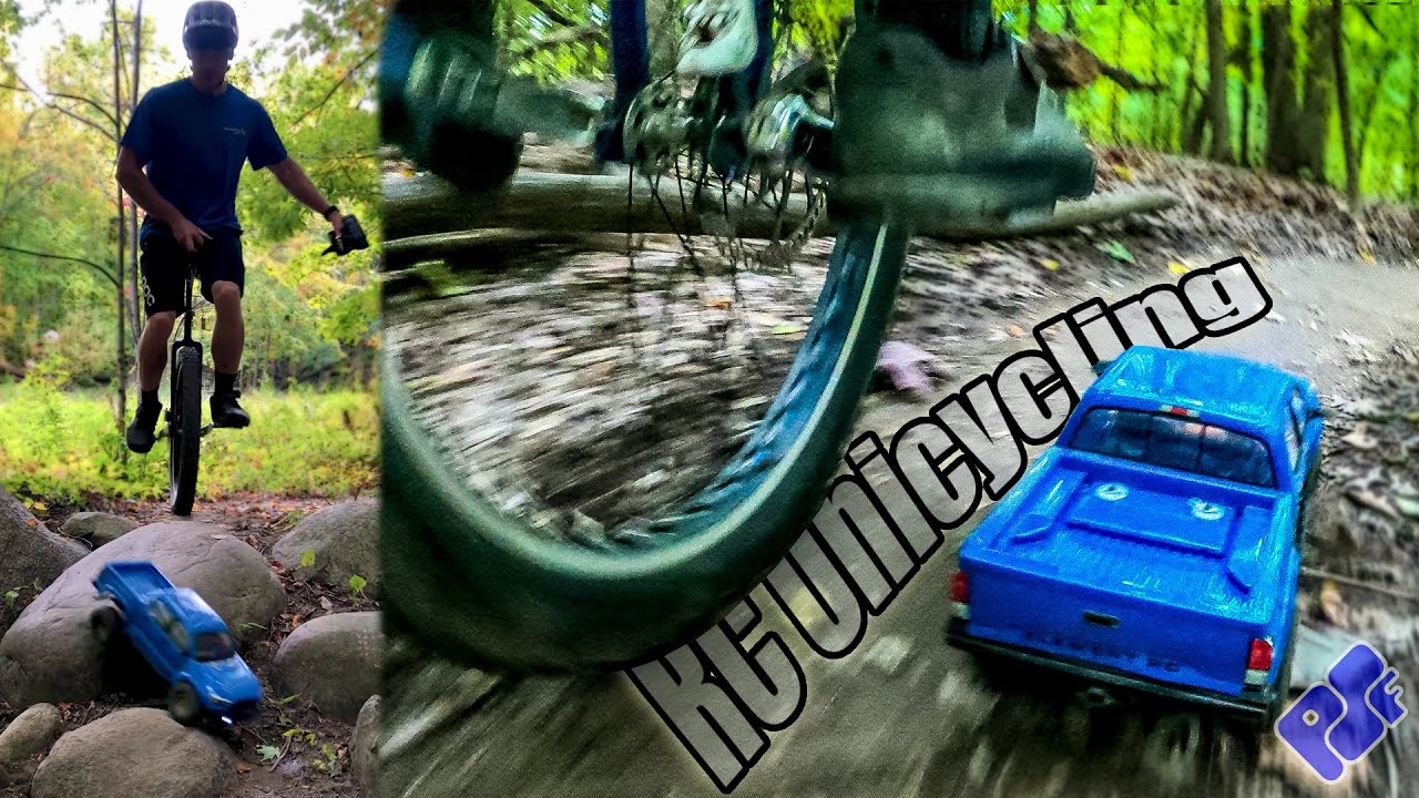 Abusive RC Trail Run while Unicycling with the Element Knightrunner! 