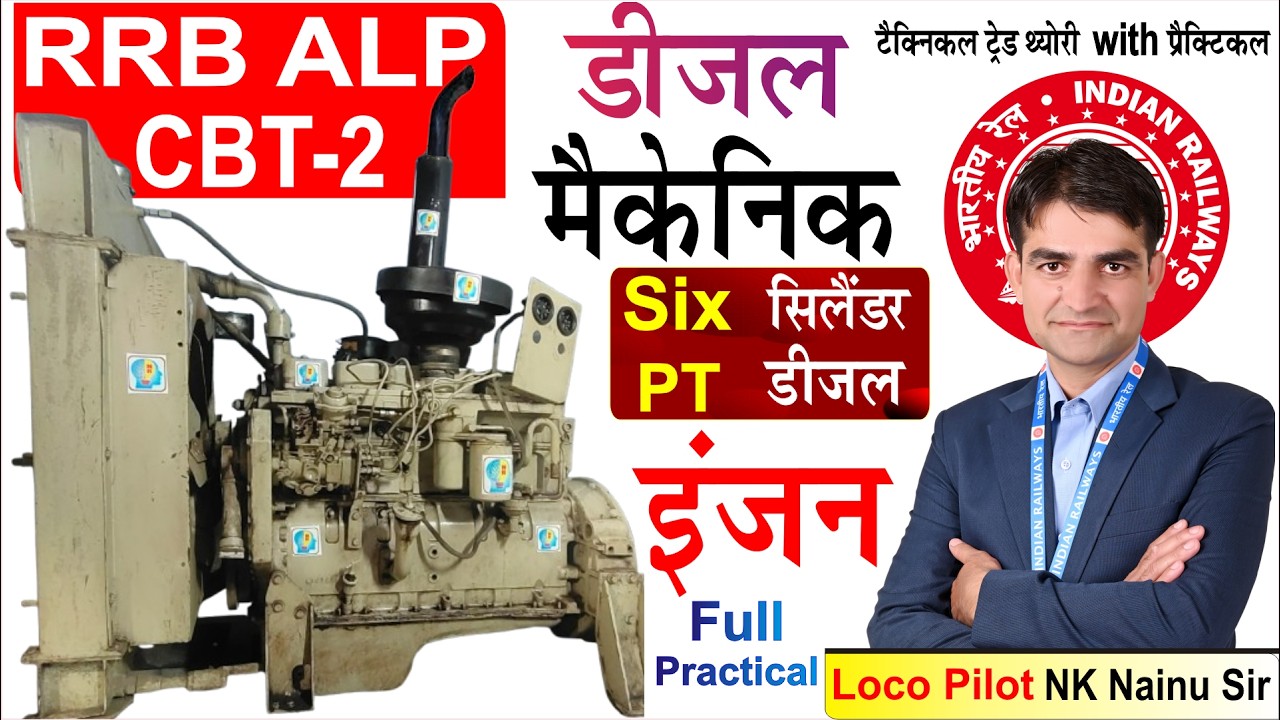 Six Cylinder Diesel Engine Diesel Mechanic technical trade theory #rrb alp cbt2 #alp cbt 1 result