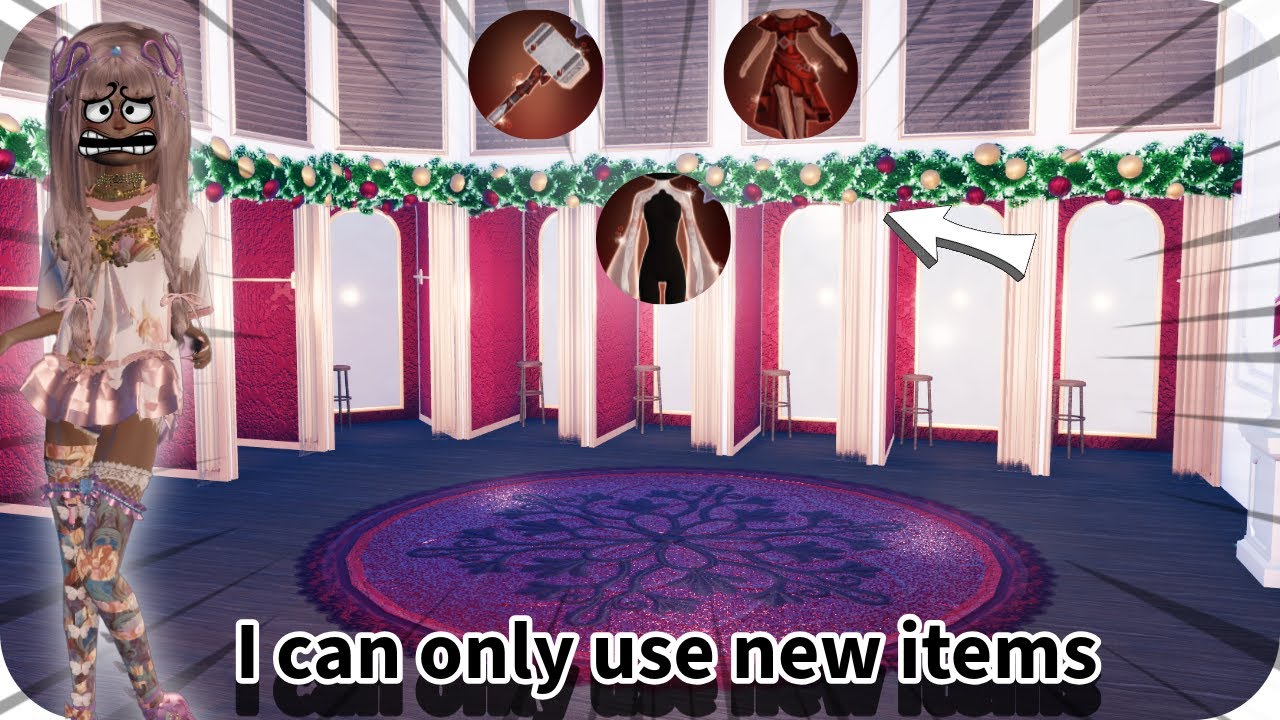 I Style the NEW Items Every Round!  #dti #dresstoimpress #challenge #roblox