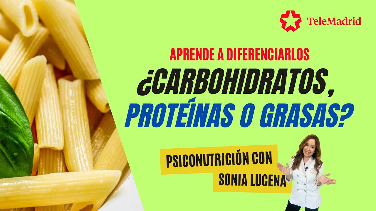 DIFERENCIAS entre CARBOHIDRATOS, PROTEÍNAS y GRASAS