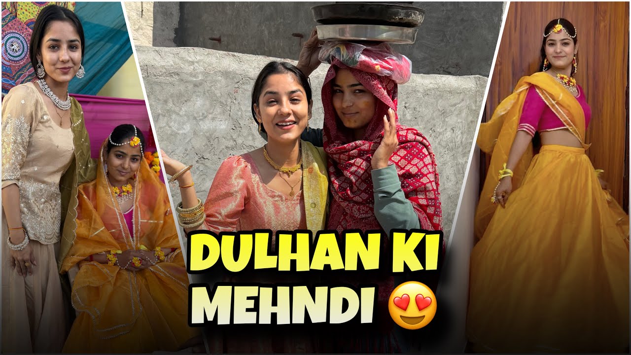Haldi & Mehndi Function😍 | Anju Mor