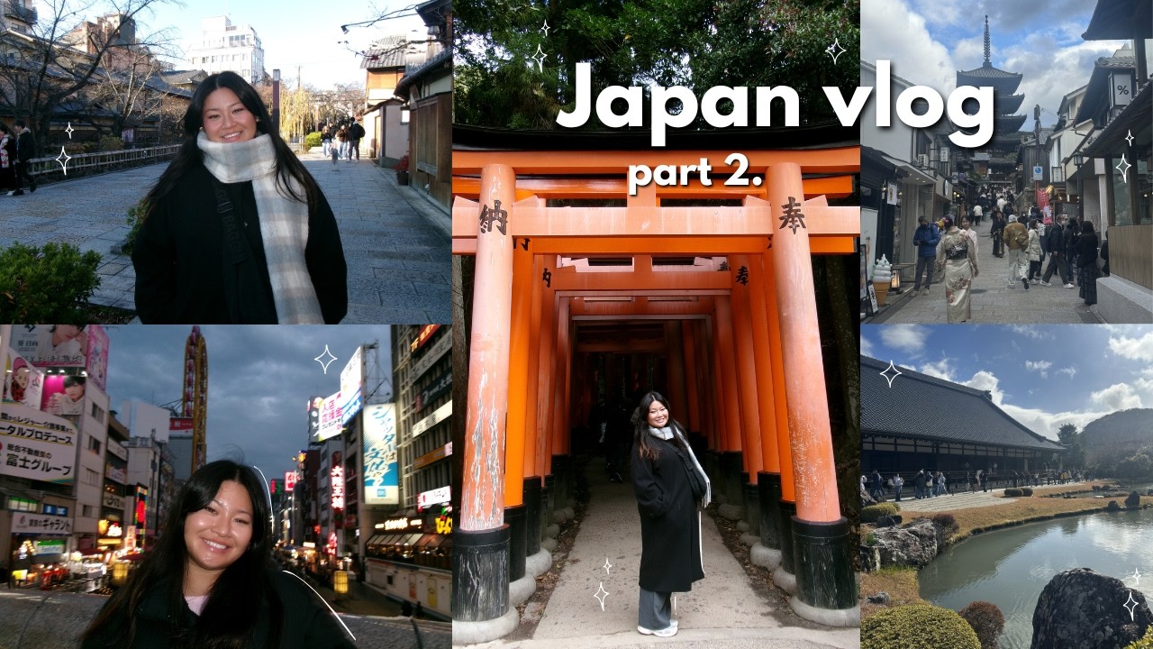 my life in osaka and kyoto  🌸🍡 sight-seeing, lots of snacks & the best meal in japan