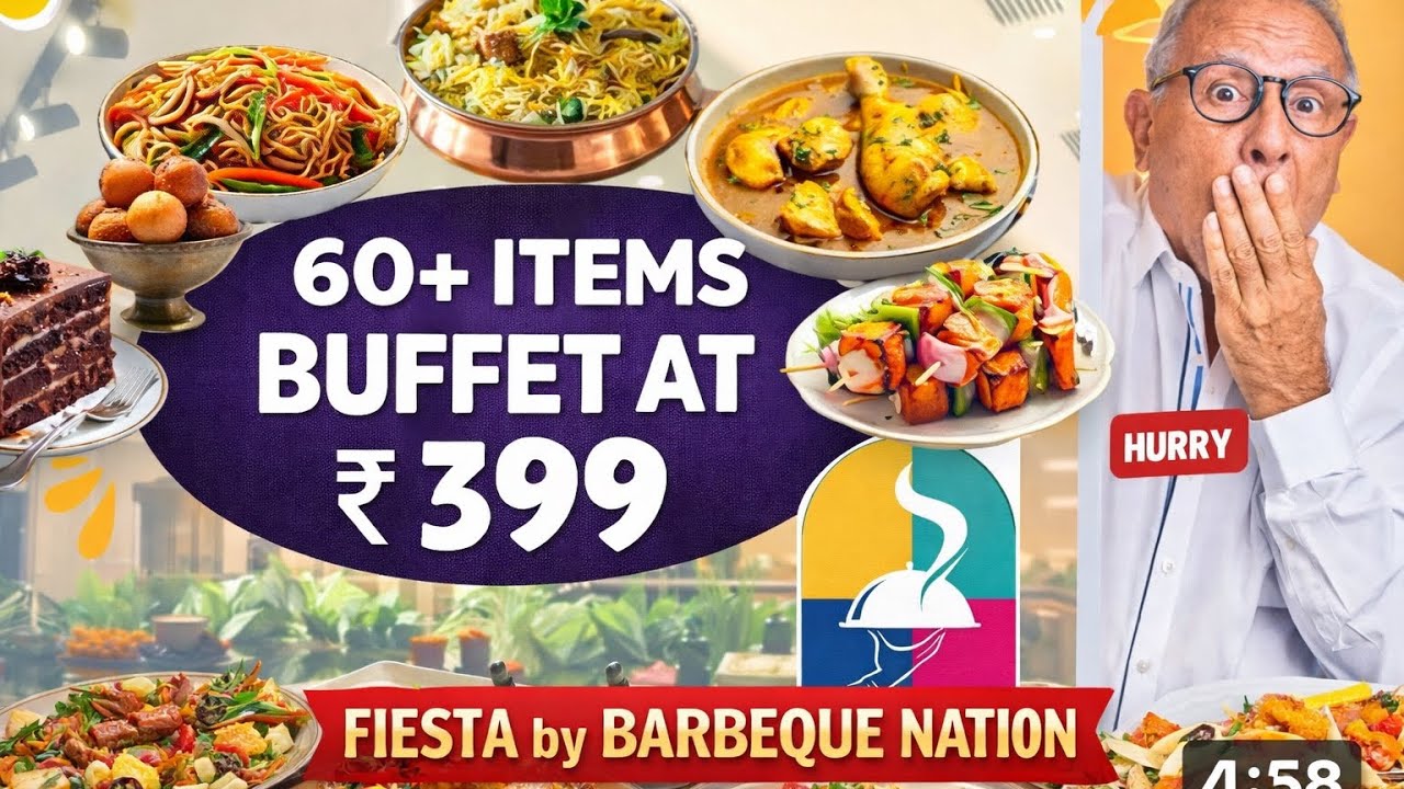 Невероятная выгода! Более 60 товаров в Fiesta от Barbeque Nation всего за 399 ₹