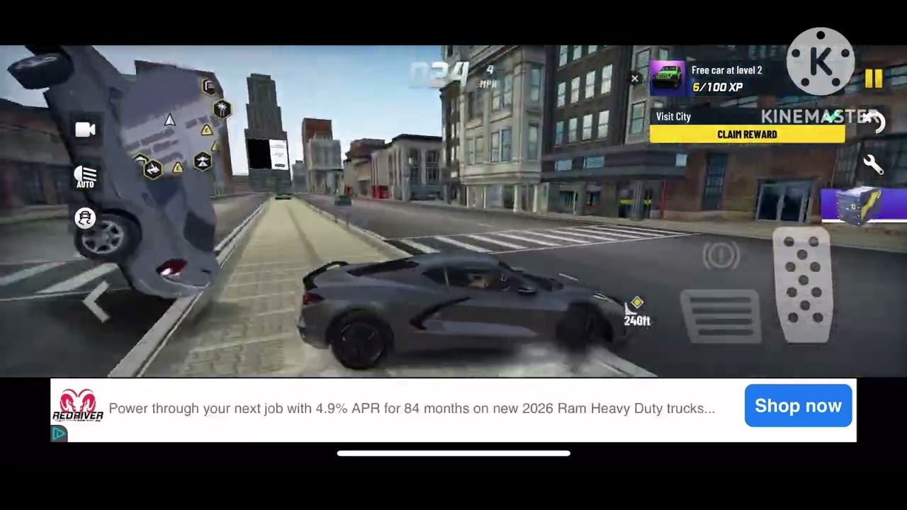 Me and @MRCirclyGuy99 go for a ride in a corvette/crash