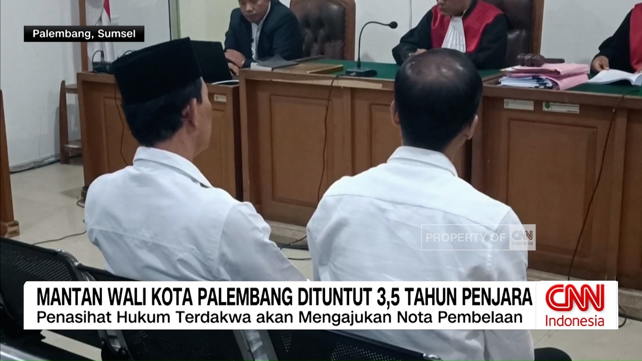 Mantan Wali Kota Palembang Dituntut 3,5 Tahun Penjara dalam Kasus Korupsi