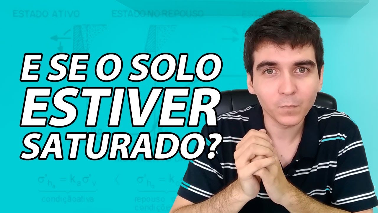 Empuxo ativo com água no solo (NÃO ERRE isso no dimensionamento do muro de arrimo)!