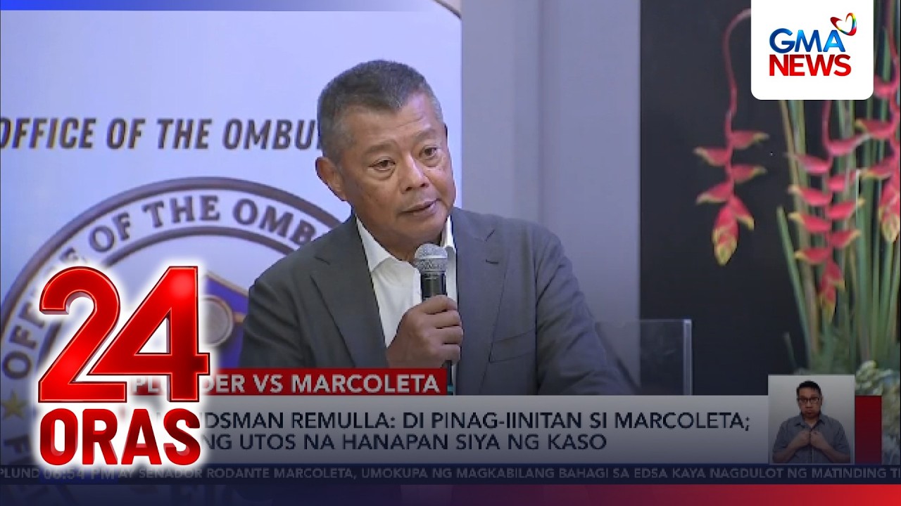 Ombudsman Remulla &ndash; &lsquo;Di pinag-iinitan si Marcoleta; walang utos na hanapan siya ng kaso | 24 Oras