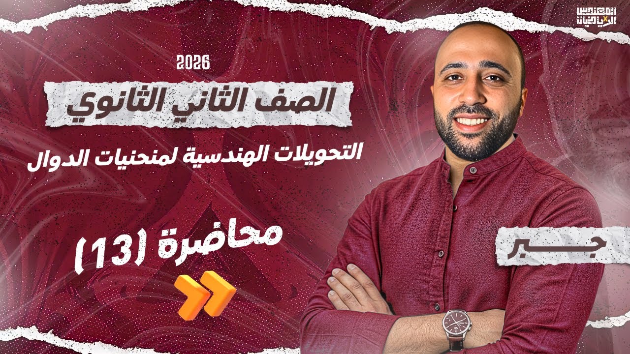 الصف الثاني الثانوي | جبر  |التحويلات الهندسية لمنحنيات الدوال |علمي وادبي #التحويلات_الهندسية
