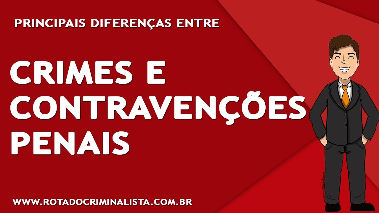 🎯 Diferenças entre CRIME e CONTRAVENÇÃO PENAL