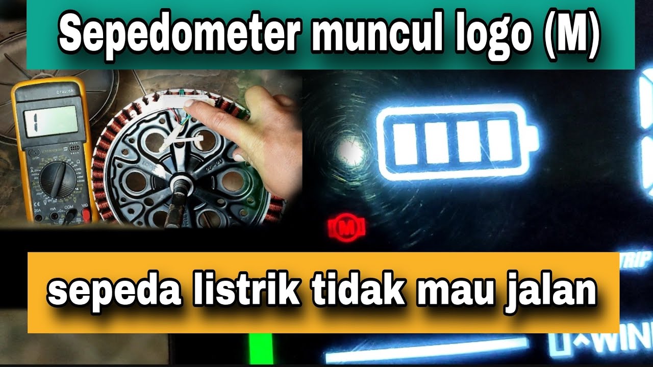 Penyebab sepeda listrik tidak mau jalan dan muncul logo M ‼️HM otomotif