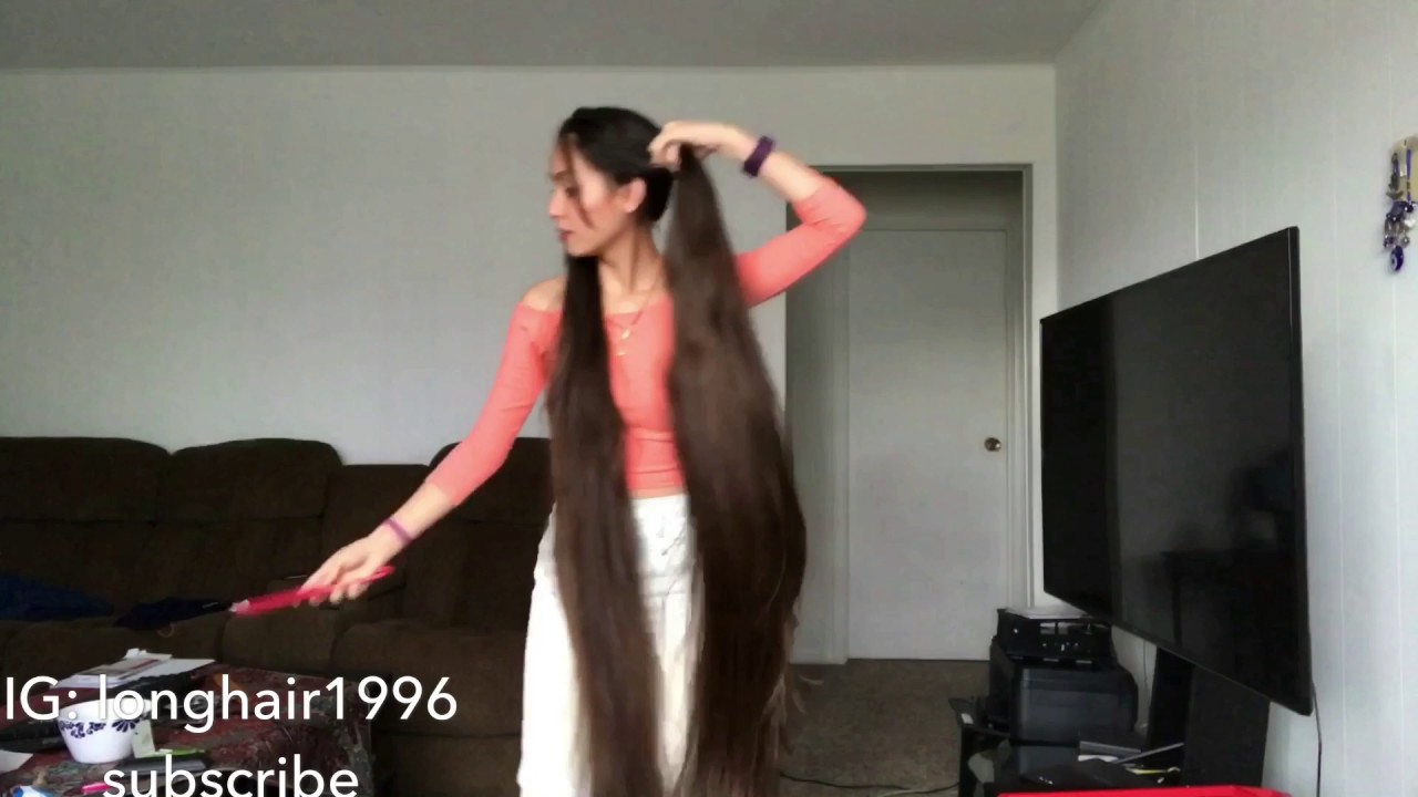 00 natural long hair pigtails