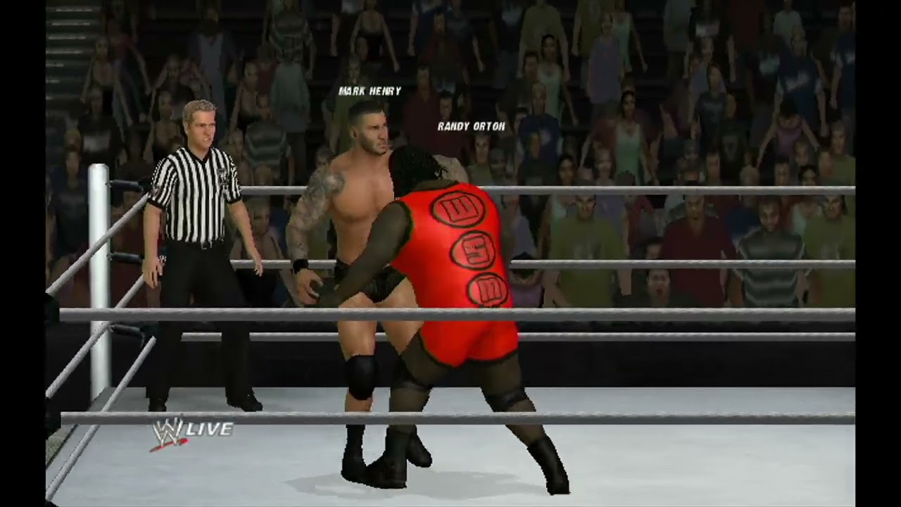 WWE '12 - WII Gameplay - Randy Orton vs Mark Henry