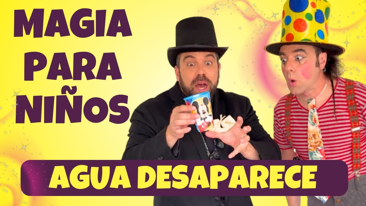 💦 ¡El AGUA DESAPARECE! 😱 Truco de MAGIA para NIÑOS paso a paso