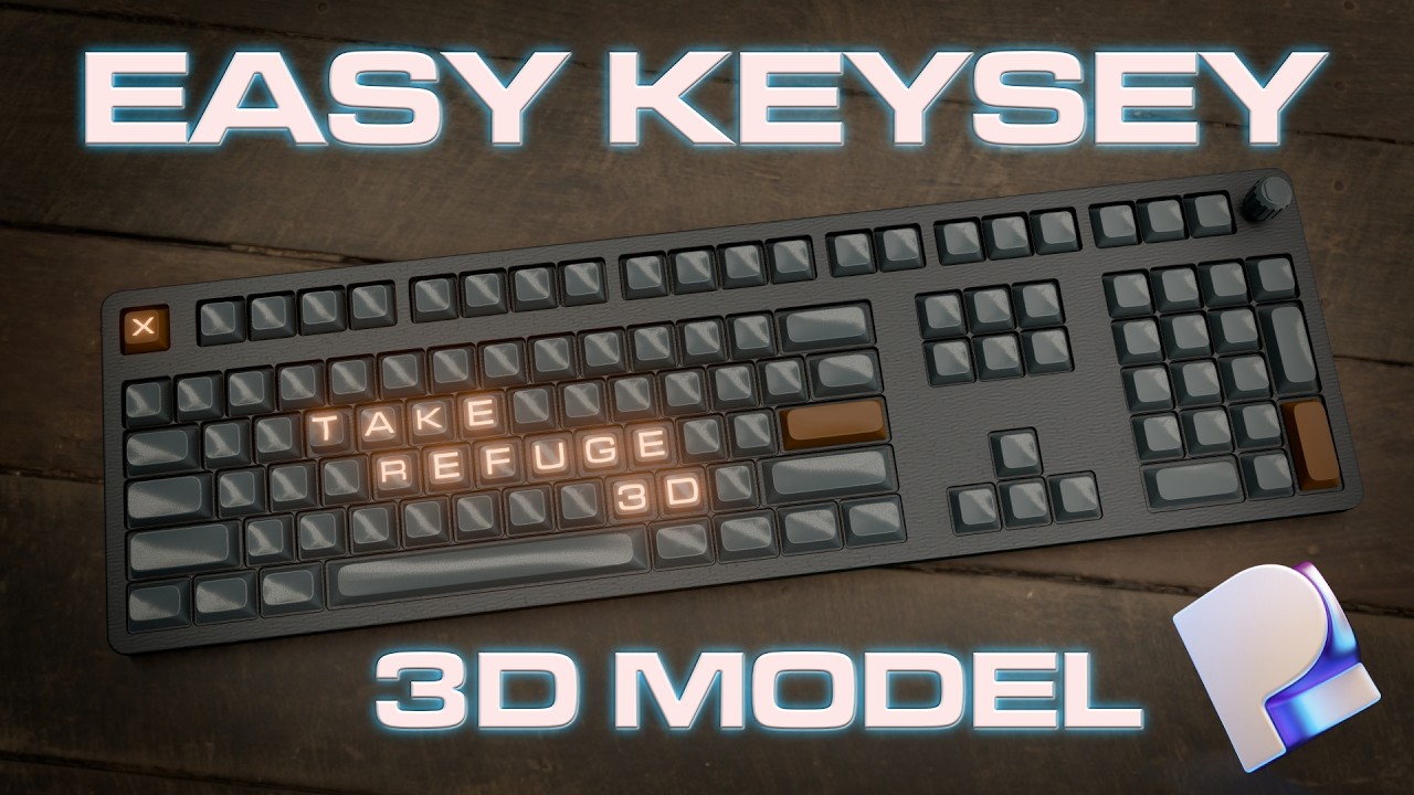 Design YOUR own 3D KEYBOARD concept in MINUTES! with PLASTICITY