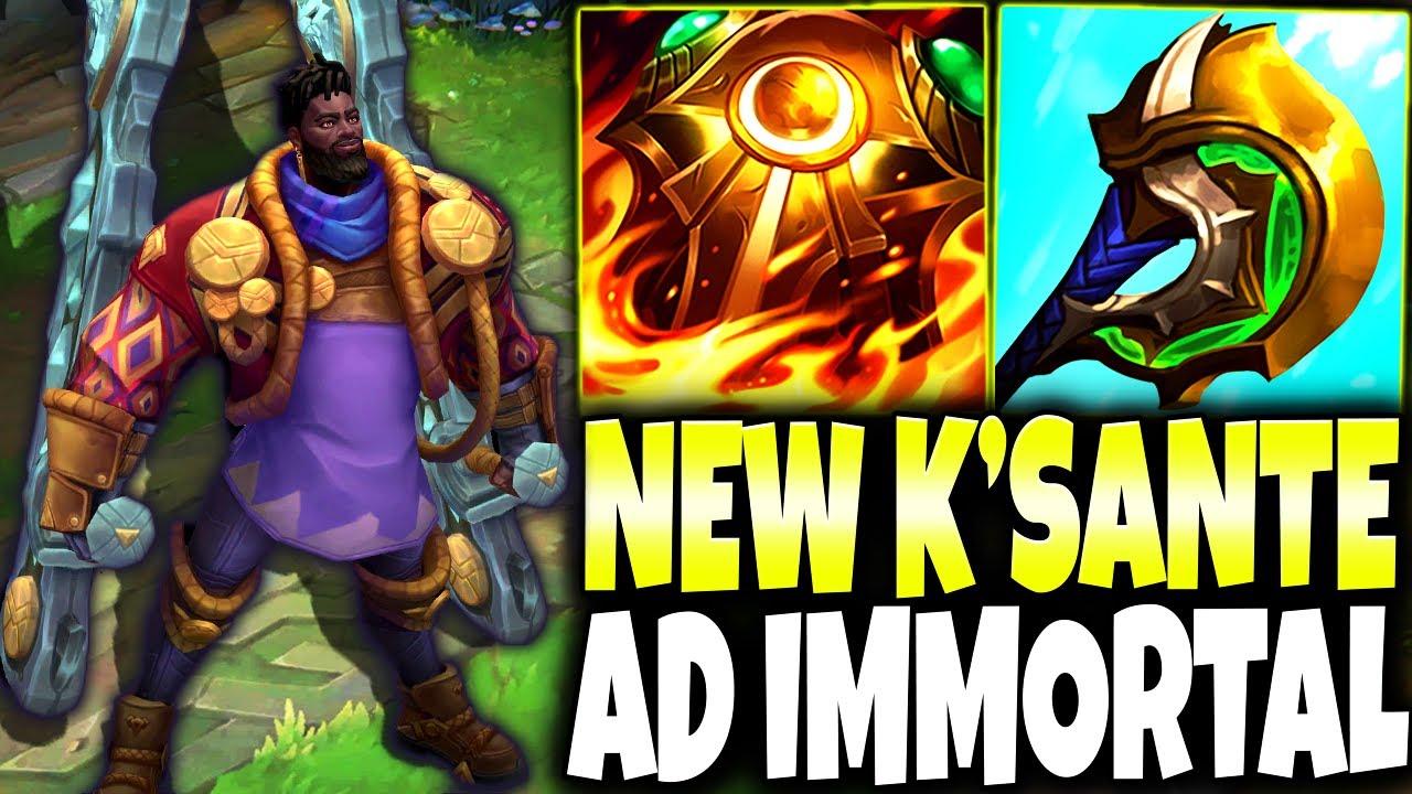 New K'sante Rework with My AD-IMMORTAL Build made Volibear to RAGE QUIT ~ OP Healing and DAMAGE 🔥