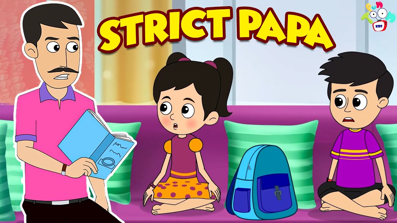 Strict Papa | Dad became Professor | Tamil Cartoon | Tamil Stories | Bedtime Stories | PunToon Tamil