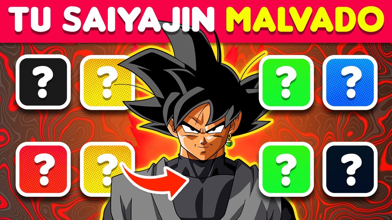 Crea tu Saiyajin Malvado de Dragon Ball 💪🐲💀 Dragon Ball trivia | SOR anime