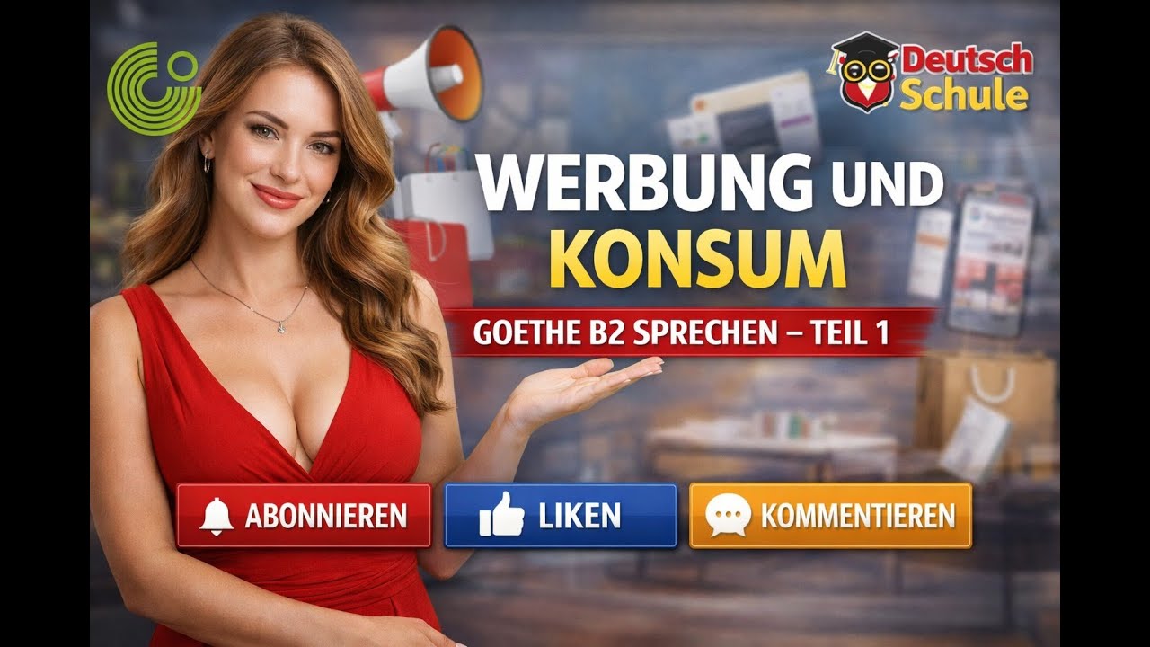 WERBUNG UND KONSUM | GOETHE B2 SPRECHEN – TEIL 1 | MUSTERPRÄSENTATION