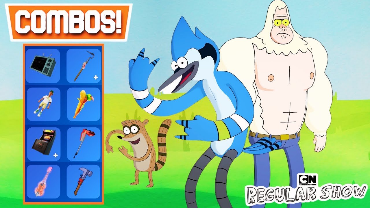 Лучшие комбинации скинов для Мордекая (REGULAR SHOW x FORTNITE!)